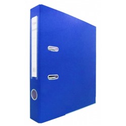 Папка-регистратор А4 50мм ПВХ синяя, металлическая окантовка