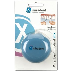 miradent (мирадент) Mirafloss Implant chx medium turkis 50X15 cm