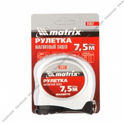 Рулетка Magnetic 7.5х25мм ударопроч.плас.корп, маг