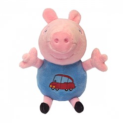 Мягкая игрушка "Джордж с машинкой" ТМ "Свинка Пеппа", 18 см