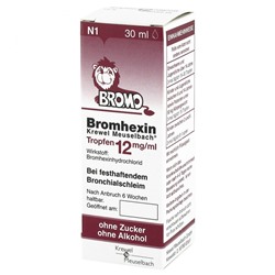 Bromhexin (Бромгексин) Krewel Meuselbach Tropfen 12mg/ml 30 мл