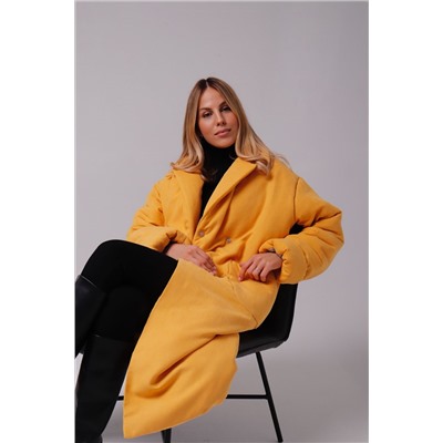 8016 Пальто-одеяло Premium Аlpolux в цвете Primrose Yellow
