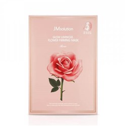 Маска для лица тканевая с экстрактом дамасской розы JMsolution Glow Flower Firming Mask Rose