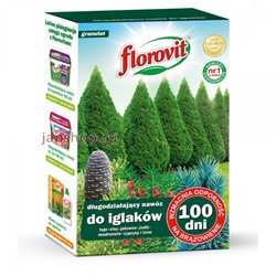 Florovit Удобрение гранулированное для хвойных растений и для туи, длительного действия до 100 дней, 1 кг(5900498016628)