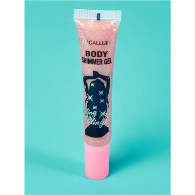 Maccallure Глиттер-гель для лица и тела Body Shimmer Gel, F