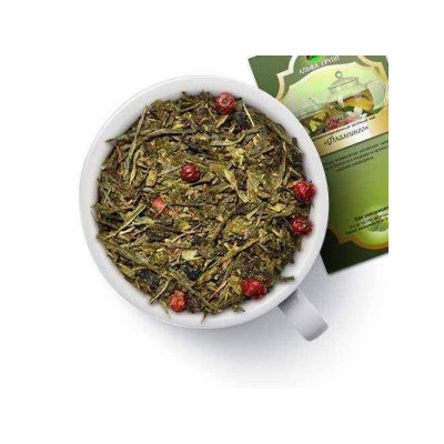 Чай зеленый "Фламинго" Сочетание знаменитых китайских чаев - Сен-Ча и Те Гуань Инь с лепестками розы, ягодами и  ароматом черной смородины.   1371