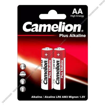 Бат. CAMELION "Alkaline Plus" LR6- 2шт.пальчик (24