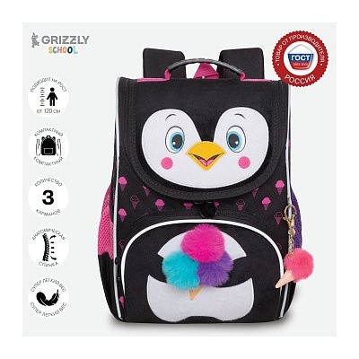 RAm-384-6 Рюкзак школьный с мешком