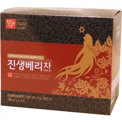 Jungwonsam Tea Korean Ginseng Berry Чай с ягодами женьшеня, 50 х 3 гр(8809118597165)