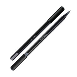 Ручка шариковая чёрная 0,7мм PENTONIC чёрный круглый корпус, игольчатый наконечник