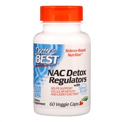 Doctor's Best, NAC регуляторы детоксикации, 60 растительных капсул