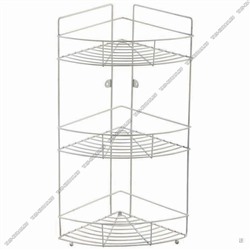Полка настен 3-х ярус,углов. (22х22 h52,5см) борт