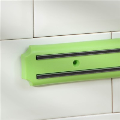 Держатель для ножей магнитный Доляна, 38 см, цвет зелёный