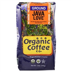 Organic Coffee Co., Java Love, Pre Ground, 12 oz (340 g)