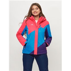 Горнолыжная куртка женская малинового цвета 551913M