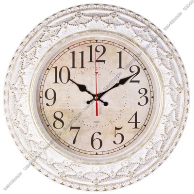 Часы (стекло/пластик) кругл.d38см "Богема" корпус