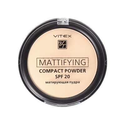 Витэкс  Mattifying compac Матирующая компактная пудра для лица , тон 02