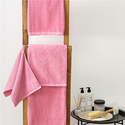 Махровое полотенце GINZA 30х60, 100% хлопок, 450 гр./кв.м. 'Сирень'