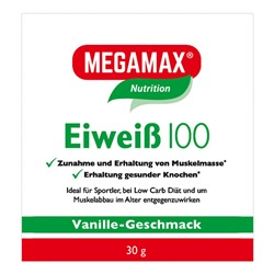 MEGAMAX (МЕГАМАКС) Basic & Active Eiweiss 100 Vanille-Geschmack 30 г