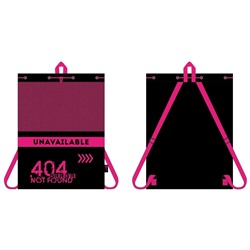 Сумка-мешок Феникс+, арт.62490/ 48 ОШИБКА 404 (36х48 см, полиэстер, шелкография, 1 отделений (-я), шнурок, ПЭТ-пакет)