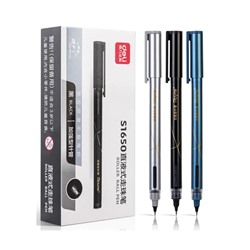 Ручка-роллер чёрная 0,5мм цвета ассорти