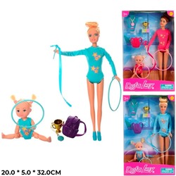 Кукла 8353 Спортивная гимнастика с ребенком, с аксесс. Defa Lucy в Краснодаре