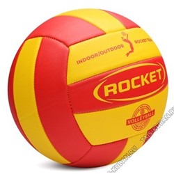 Мяч волейбол d22см резина, цв."Желто-красный" (60)