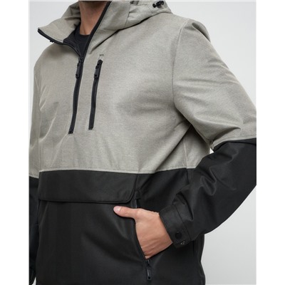 Куртка-анорак спортивная мужская бежевого цвета 3307B