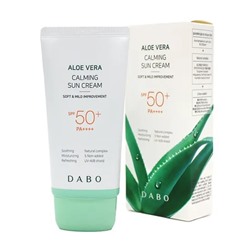 Солнцезащитный крем экстрактом aлоэ вера Dabo Aloe Vera Calming Sun Cream SPF50+ PA++++