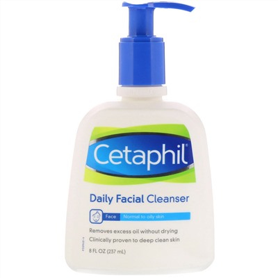 Cetaphil, Средство для ежедневного очищения лица, 8 жид.унций(237 мл)