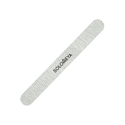 Solomeya. Профессиональная пилка для натуральных и искусственных ногтей закругленная Серебро 100-180