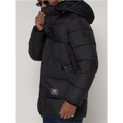 Куртка зимняя мужская классическая черного цвета 93629Ch