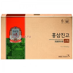 Korean Red Ginseng Paste Напиток безалкогольный: сироп из корня корейского красного женьшеня с медом в стиках, 20х10 гр, 200 гр(8809535599452)