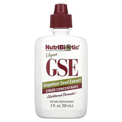 НутриБиотик, веганский экстракт семян грейпфрута GSE, жидкий концентрат, 59 мл (2 жидк. унции)