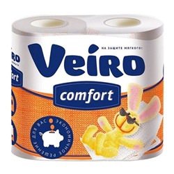 Туалетная бумага двухслойная «Veiro» COMFORT