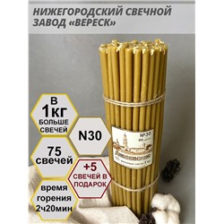 Дивеевские восковые свечи пачка 1 кг № 30