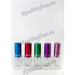 RENI Квадро, 5 мл., стекло + микс металл микроспрей (красный, синий,розовый,фиолет, зеленый)