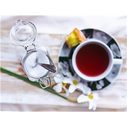 Чай черный "Вкусный чай" черный чай с плодами боярышника, облепихи, с листом брусники и цветами календулы с ягодным ароматом.