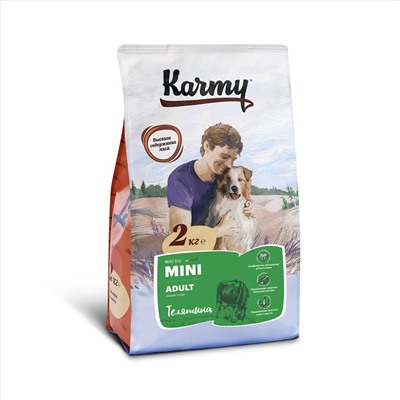 Karmy  для собак Mini <10 кг Adult Телятина