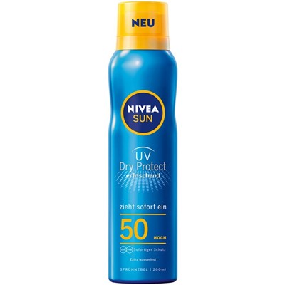 NIVEA SUN Спрей для загара Protect и Refresh LSF 50, 200 мл