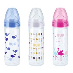 NUK (НУК) New Classic Babyflasche 250 ml mit Trinksauger Grosse 6 bis 8 Monate (Farbe nicht wahlbar) 1 шт