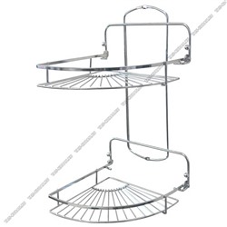 Полка настен 2-х ярус,углов. (20х20 h37см) складна