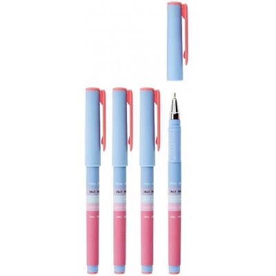 Ручка шариковая синяя 0,7мм GRADIENT TOUCH DOUBLE SOFT, масляные чернила, круглый корпус ultra-soft