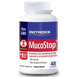 Enzymedica, MucoStop, 48 капсул