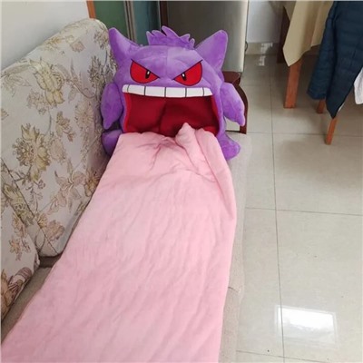 Покемон Генгар игрушка подушка и одеяло арт 4594