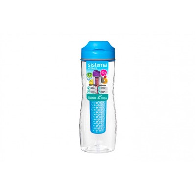 Бутылка для воды Sistema Hydrate 8х23.5х9.5 см, 0.8 л