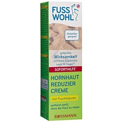 fussswohl Hornhaut Reduziercreme Soforthilfe  Крем для ног Экстренная помощь удаление роговицы 75 г