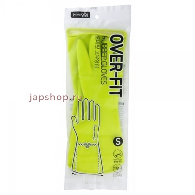 Overfit Rubber Gloves S Перчатки латексные хозяйственные размер S, 32 см х 20 см(8802739470671)