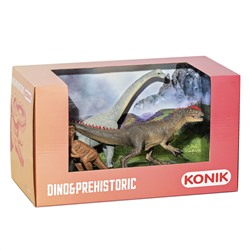 Набор фигурок KONIK «Динозавры: брахиозавр, детёныш тираннозавра, аллозавр» AMD4044
