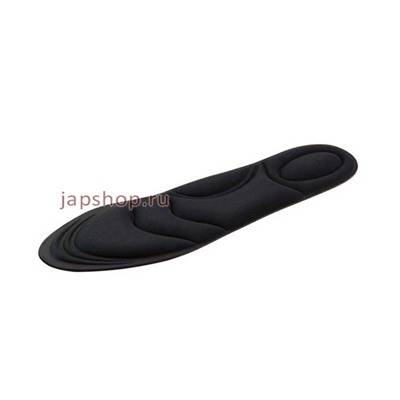 Soft Fit Мягкие анатомические стельки с антибактериальным эффектом, для спортивной обуви, черные, 25-28 см(4984324015949)
